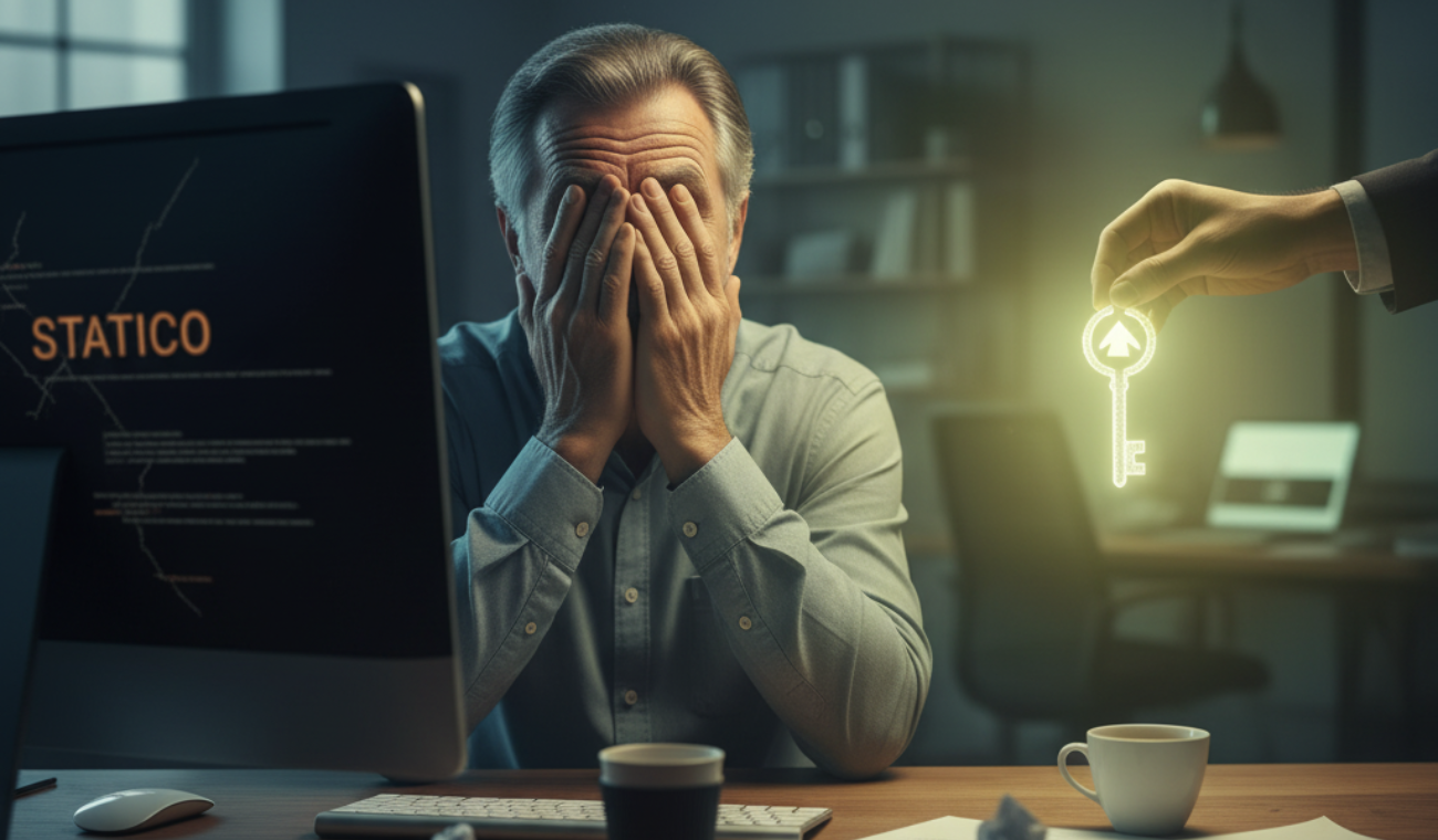 sito web statico non porta clienti